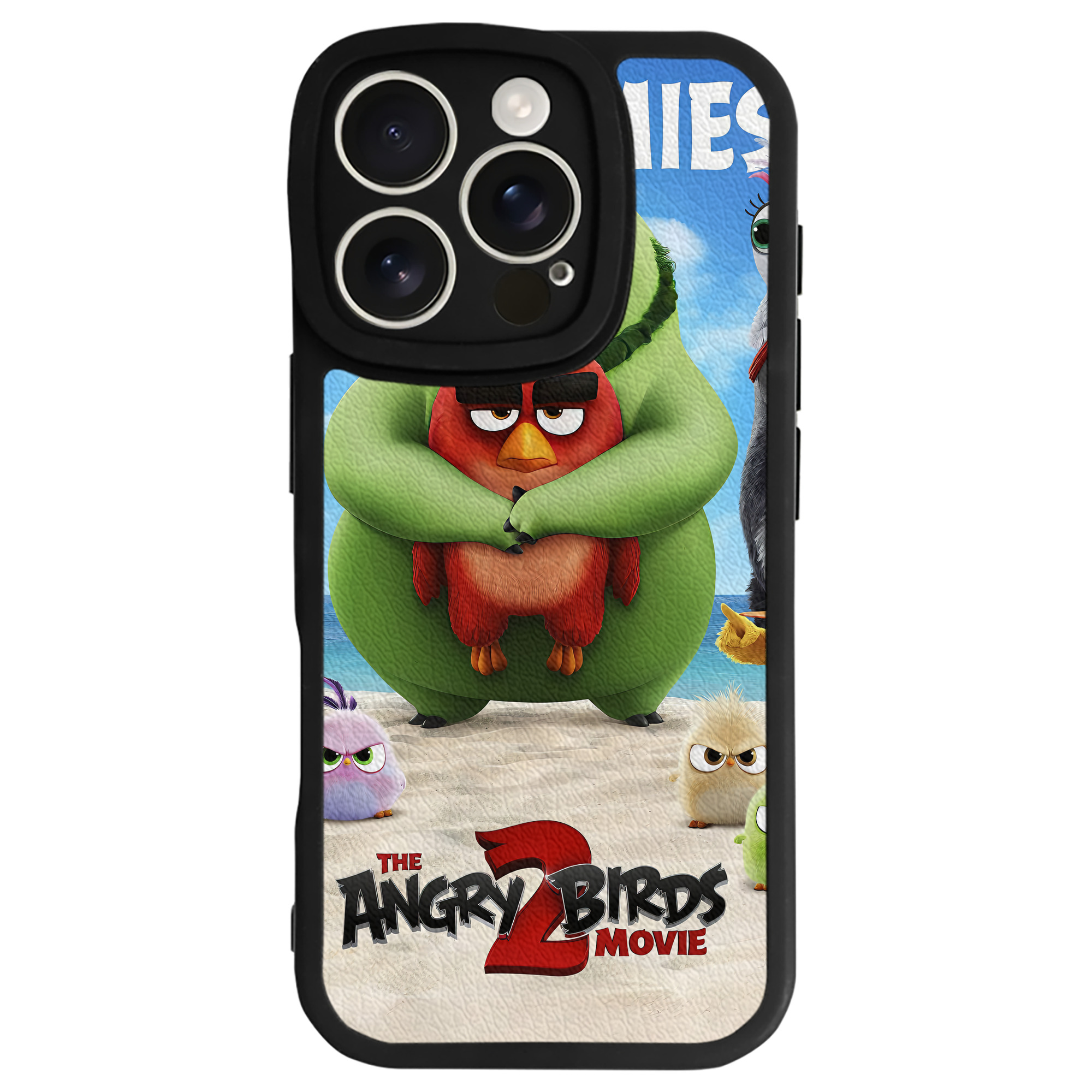 （画像用） Angry Birds アングリーバード 【iPhone 16シリーズ対応】シリコンスマホケース（レザー調） 材質：シリコン